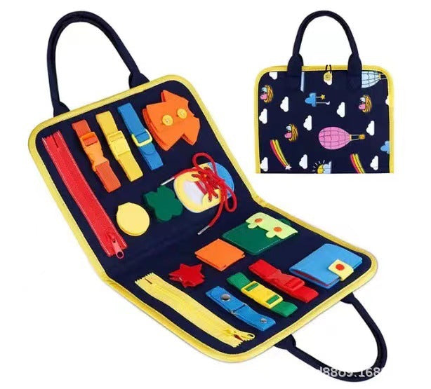 Children's Learning Board Preschool Children Intellectual Learning Toys Sensory Board Baby Early Education Toys Felt Busy Board