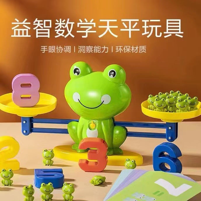 Children's digital frog balance early education educational toys game intelligence development baby cognitive logical thinking training