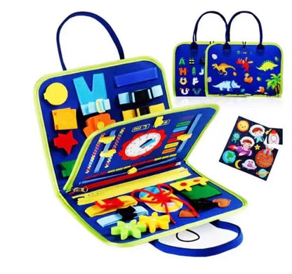 Children's Learning Board Preschool Children Intellectual Learning Toys Sensory Board Baby Early Education Toys Felt Busy Board